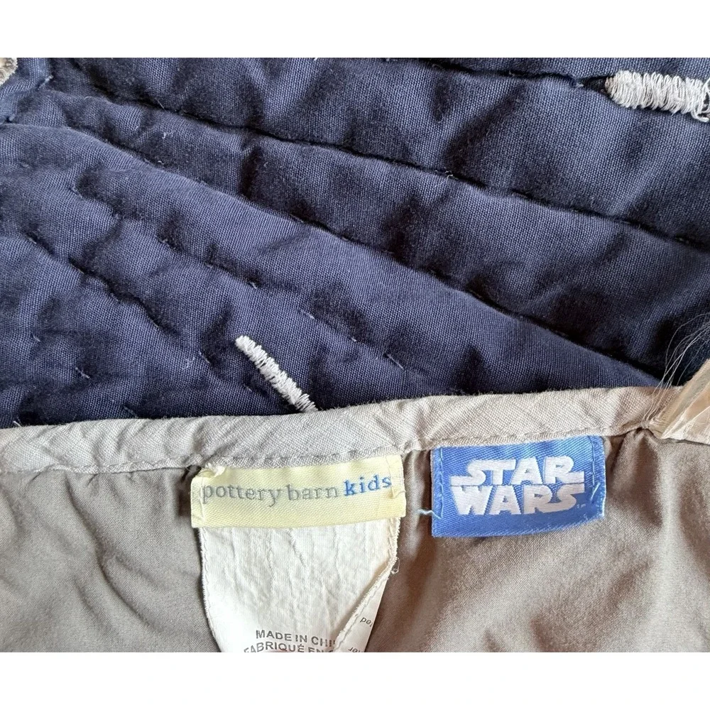 Pottery Barn Kids Star Wars Twin Bedding Set Quilt Shams Wool Blanket 3pc Sheets